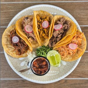 Five tacos & beverage